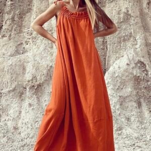 Inicio Vestido Bija Mandarina Frontal